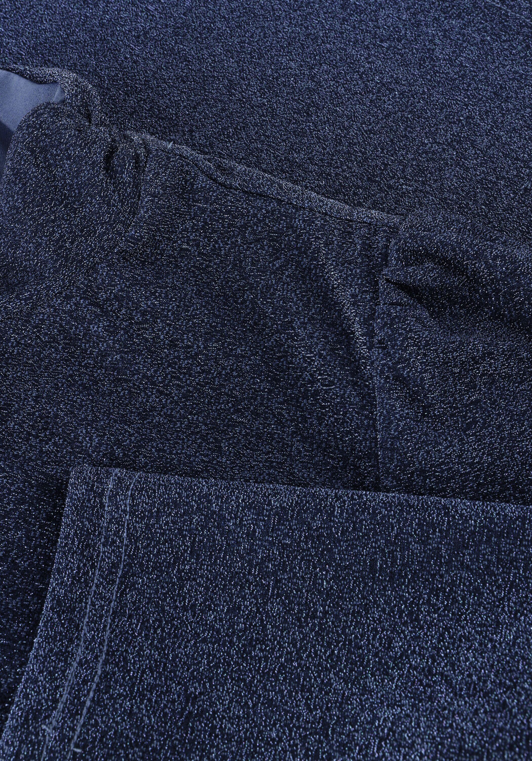 Blauwe POM AMSTERDAM Trui TURTLENECK - GLITTER DAWN BLUE - large