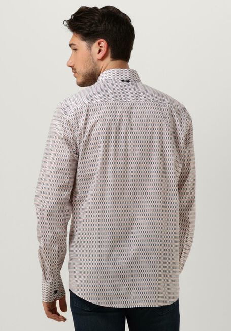 Gebroken wit VANGUARD Klassiek overhemd LONG SLEEVE SHIRT PRINT ON POPLIN STRETCH - large