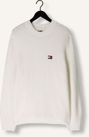 Witte TOMMY JEANS Trui TJM REG WAFFLE SWEATER Witte TOMMY JEANS Trui TJM REG WAFFLE SWEATER - medium