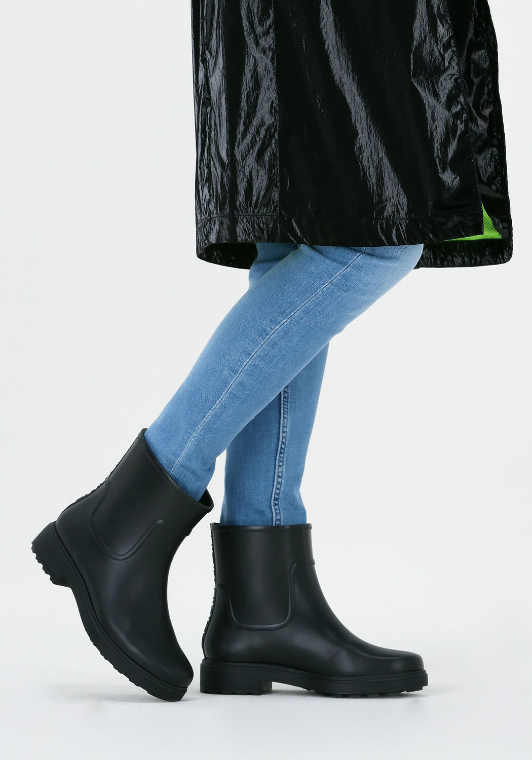 & Sneeuwlaarzen Schoenen damesschoenen Laarzen Regen Women's Black Rubber Rain Boot 