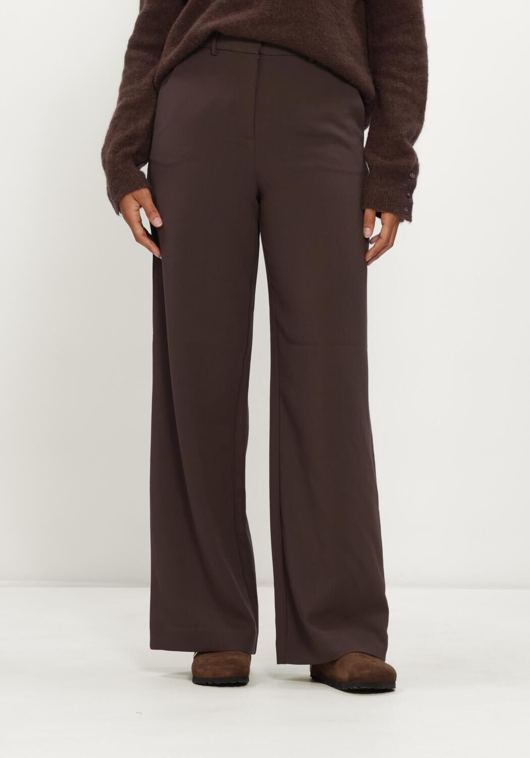 MSCH COPENHAGEN Pantalon MSCHMACY MICHELLE HW WIDE PANTS REGULAR en marron - large