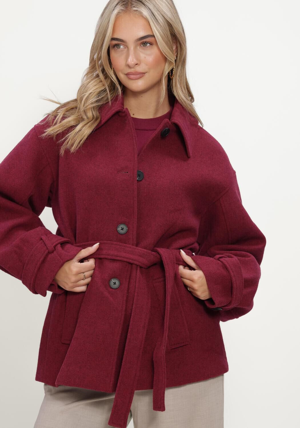 MSCH COPENHAGEN Jack MSCHAMARANDA JACKET Bordeaux - large