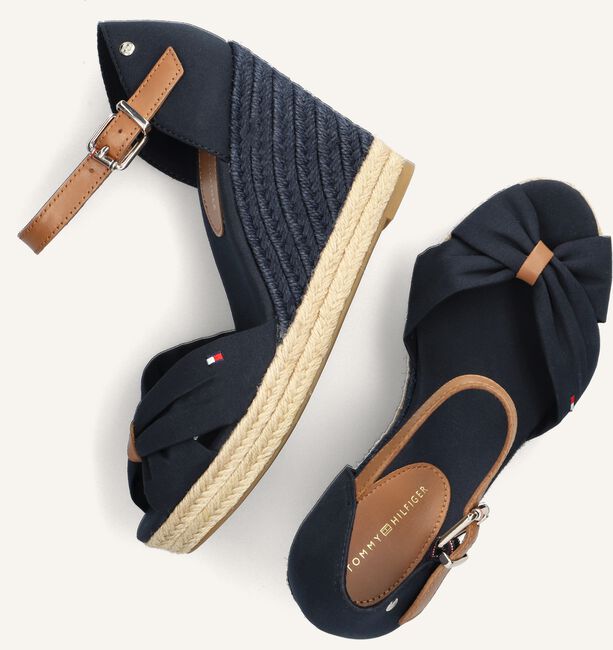 Blauwe TOMMY HILFIGER Espadrilles BASIC OPEN TOE HIGH WEDGE Blauwe TOMMY HILFIGER Espadrilles BASIC OPEN TOE HIGH WEDGE - large