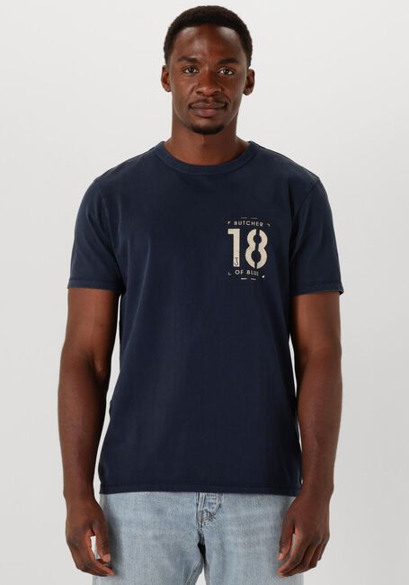 BUTCHER OF BLUE T-shirt ARMY 18 STENCIL TEE Bleu foncé - large