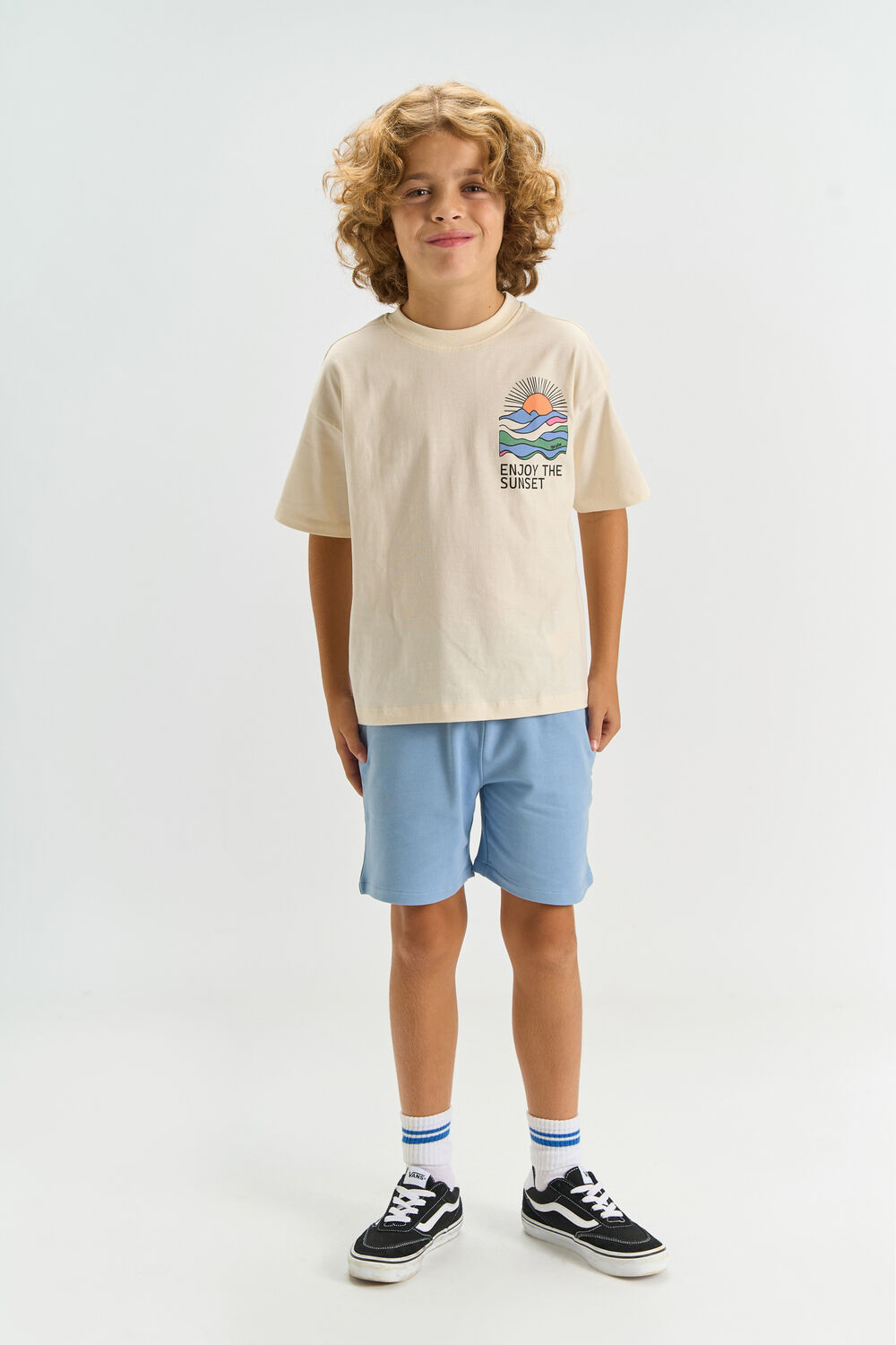 THE NEW T-shirt TNTUCK en beige - large