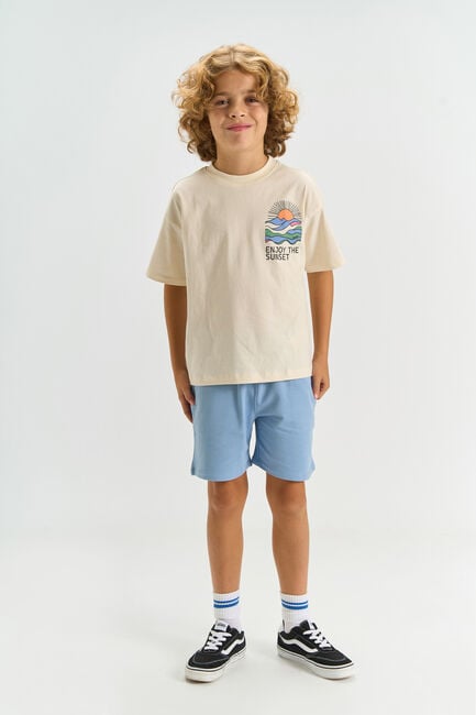 THE NEW T-shirt TNTUCK en beige - large