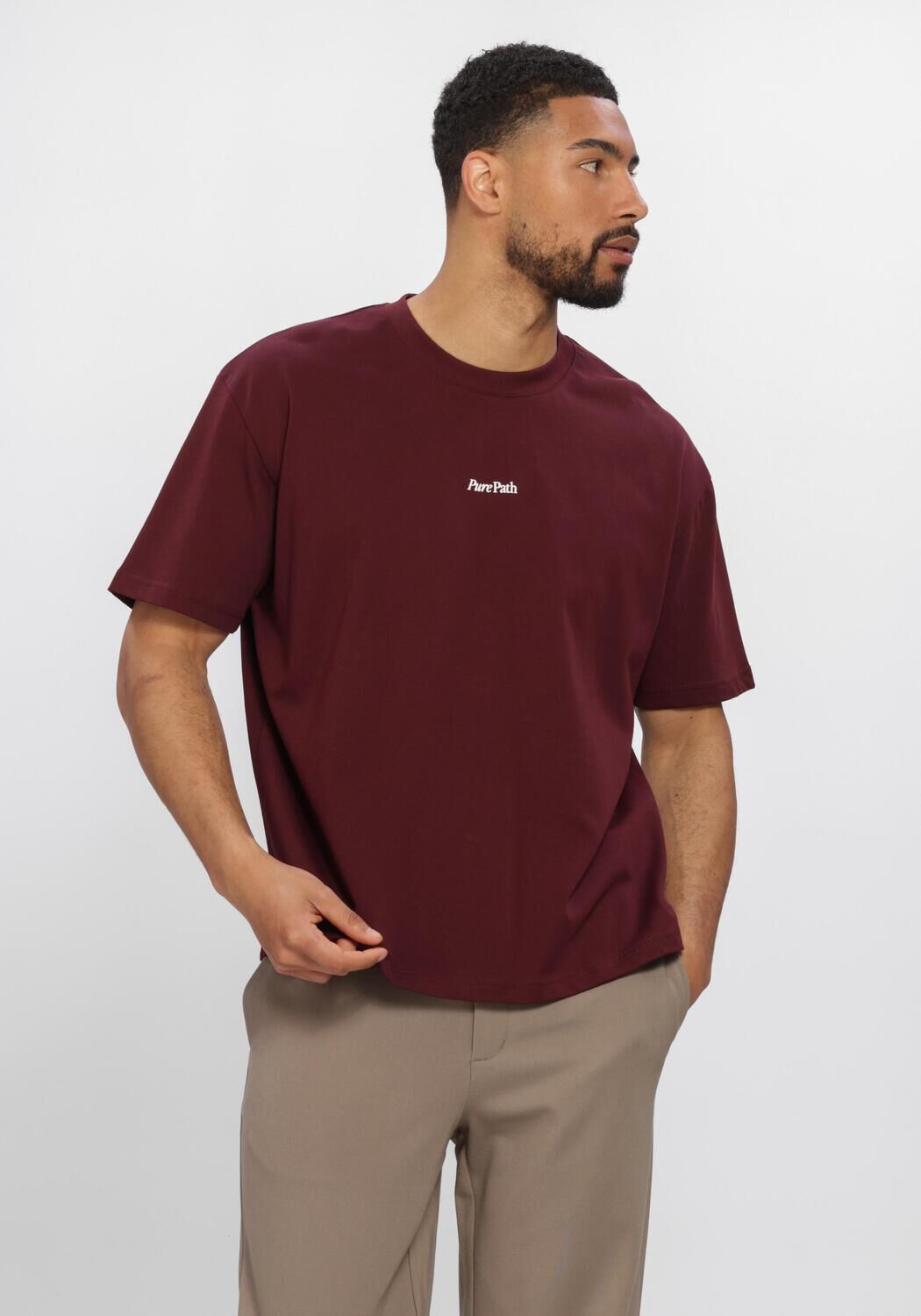 Bordeaux PURE PATH T-shirt TREE OF LIFE - large