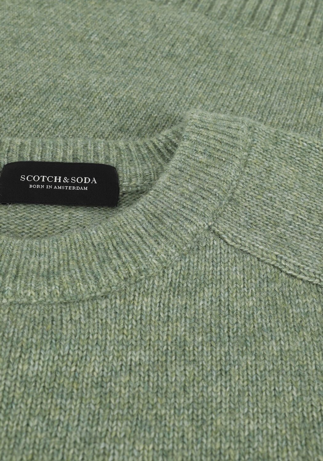 Groene SCOTCH & SODA Trui 164000 - RELAXED CREWNECK PULL - large