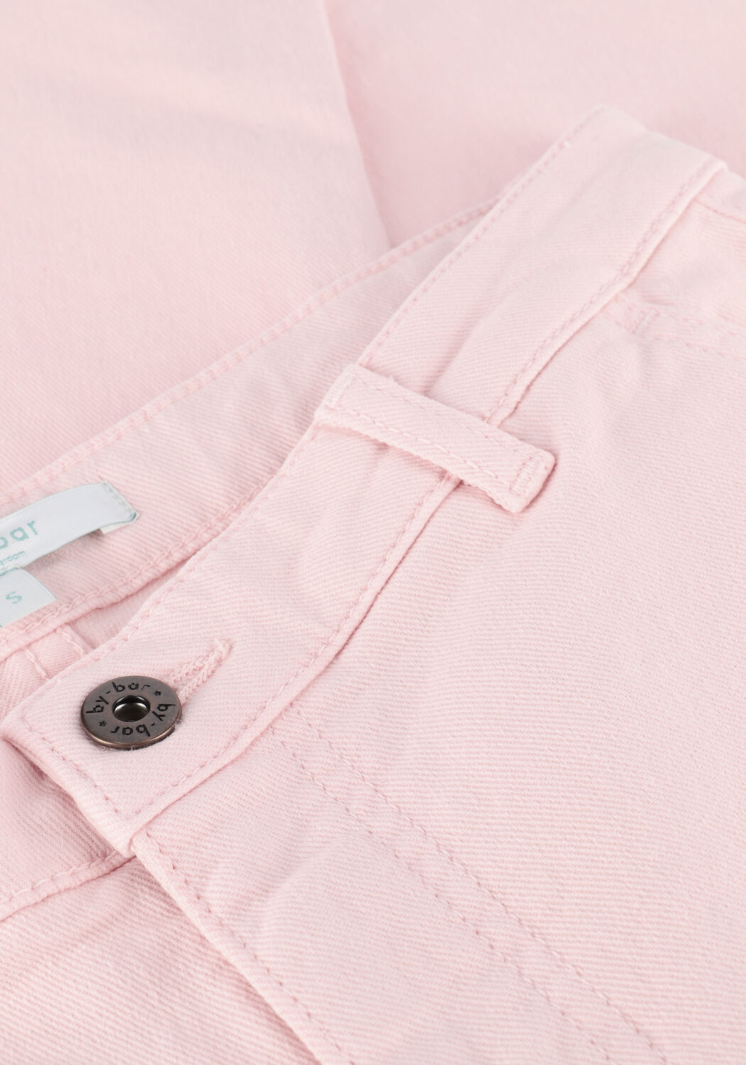 Roze BY-BAR Flared broek LEILA TWILL PANT - large