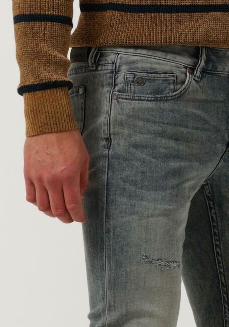 Blauwe CAST IRON Slim fit jeans RISER SLIM TINTED INDIGO STRUCTURE - large