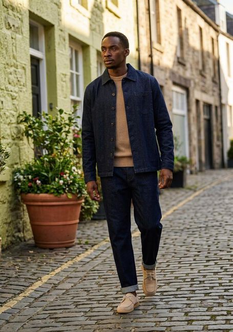 JC RAGS Chino PANTALON RAHEEL Bleu fonc&eacute; - large