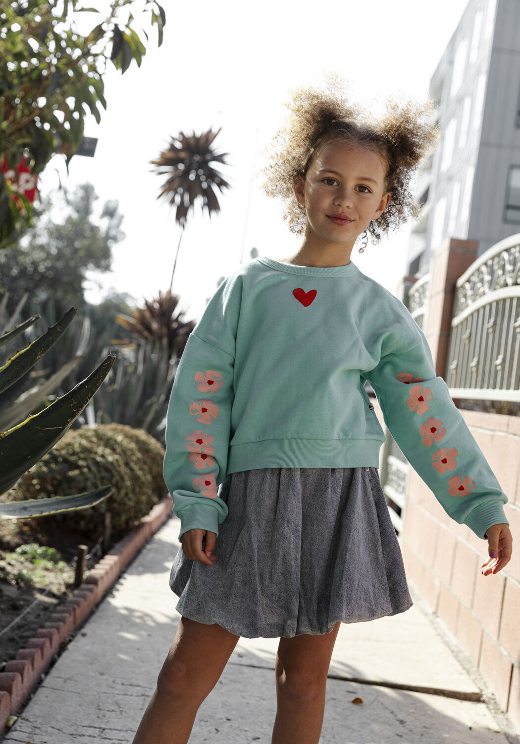 AMMEHOELA Mini-jupe IRIN en gris - large