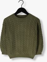 YOUR WISHES Pull GERRY CABLE KNIT en vert - medium