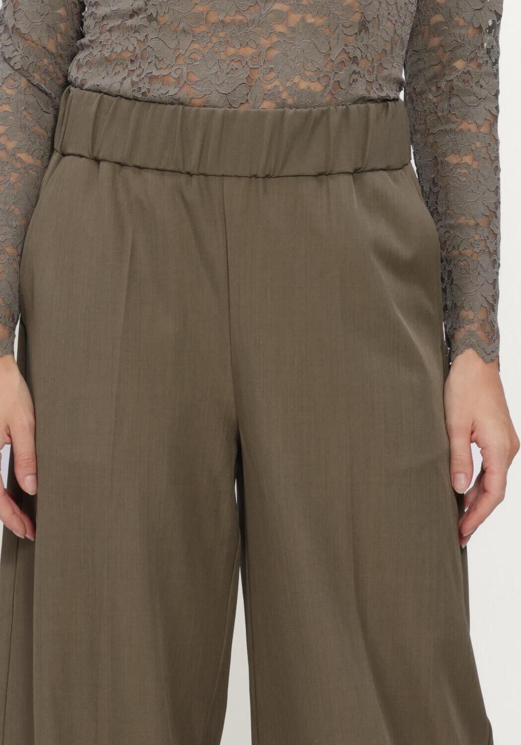 Khaki NOTRE-V Wijde broek NV-IRINA - large