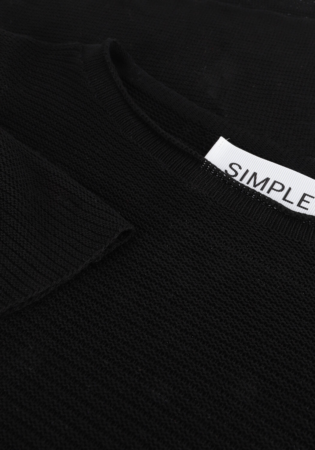 SIMPLE Haut KNITTED SWEATER CORNELIA ES en noir - large