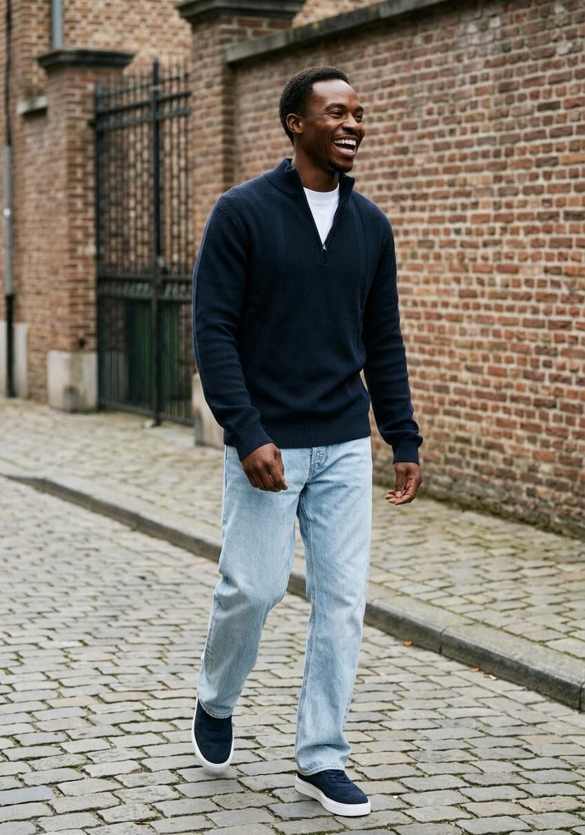 Blauwe STEFANO LAURAN Sneakers STAR 001 - medium