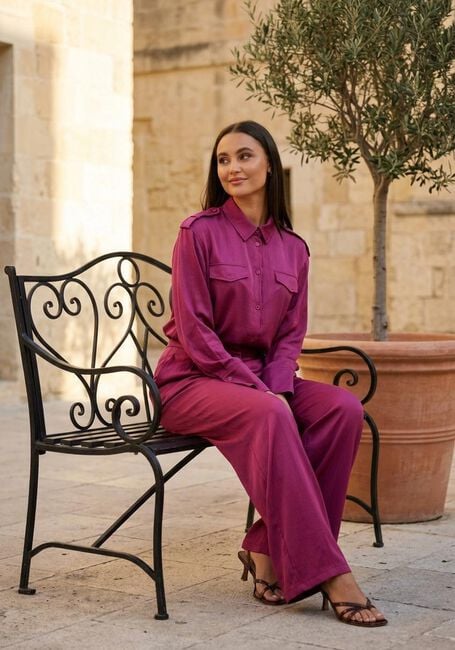 STUDIO AMAYA Pantalon large FEE Fuchsia - large