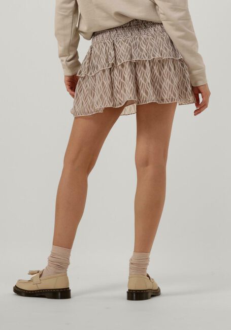 NEO NOIR Mini-jupe CARIN GRAPHIC FIRE SKIRT en beige - large