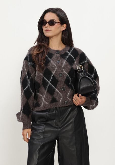 GESTUZ GZSIDA MULTI CARDIGAN Pulls & Gilets en marron - large