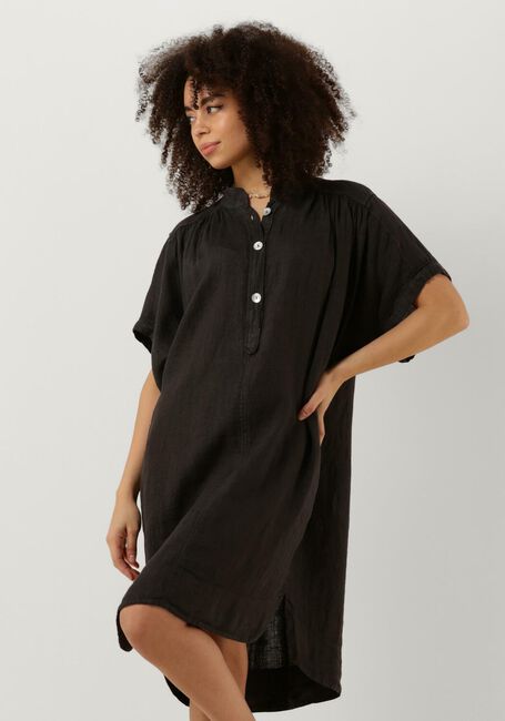 Zwarte BY-BAR Mini jurk AMBER LINEN DRESS - large