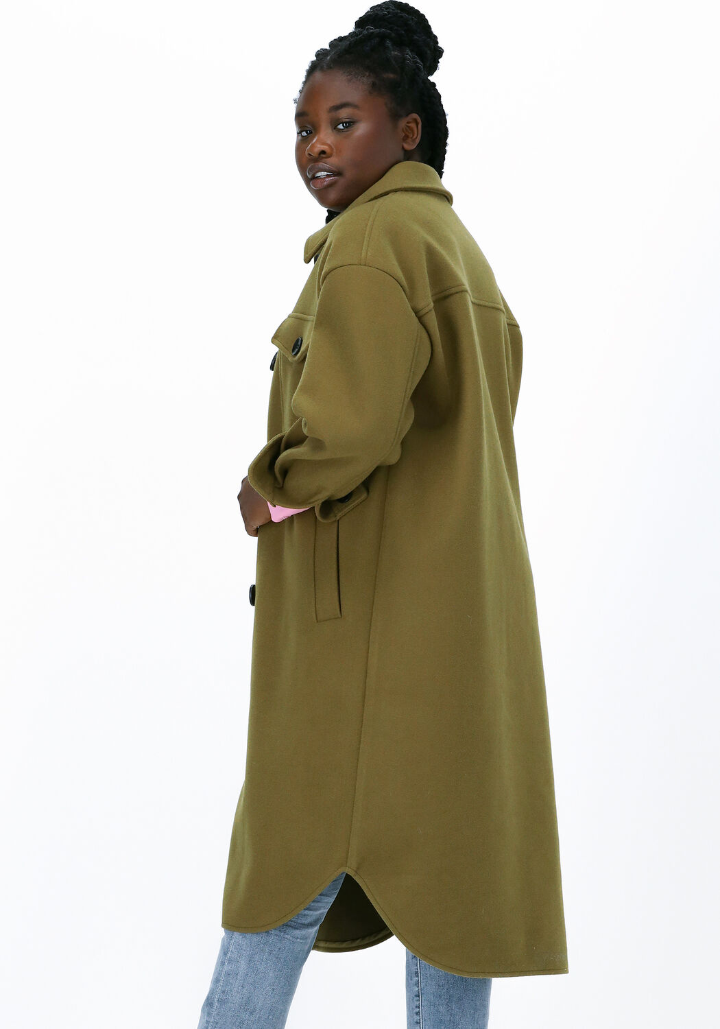 GOOSECRAFT Manteau GC GIGI SOLID JACKET en vert Omoda