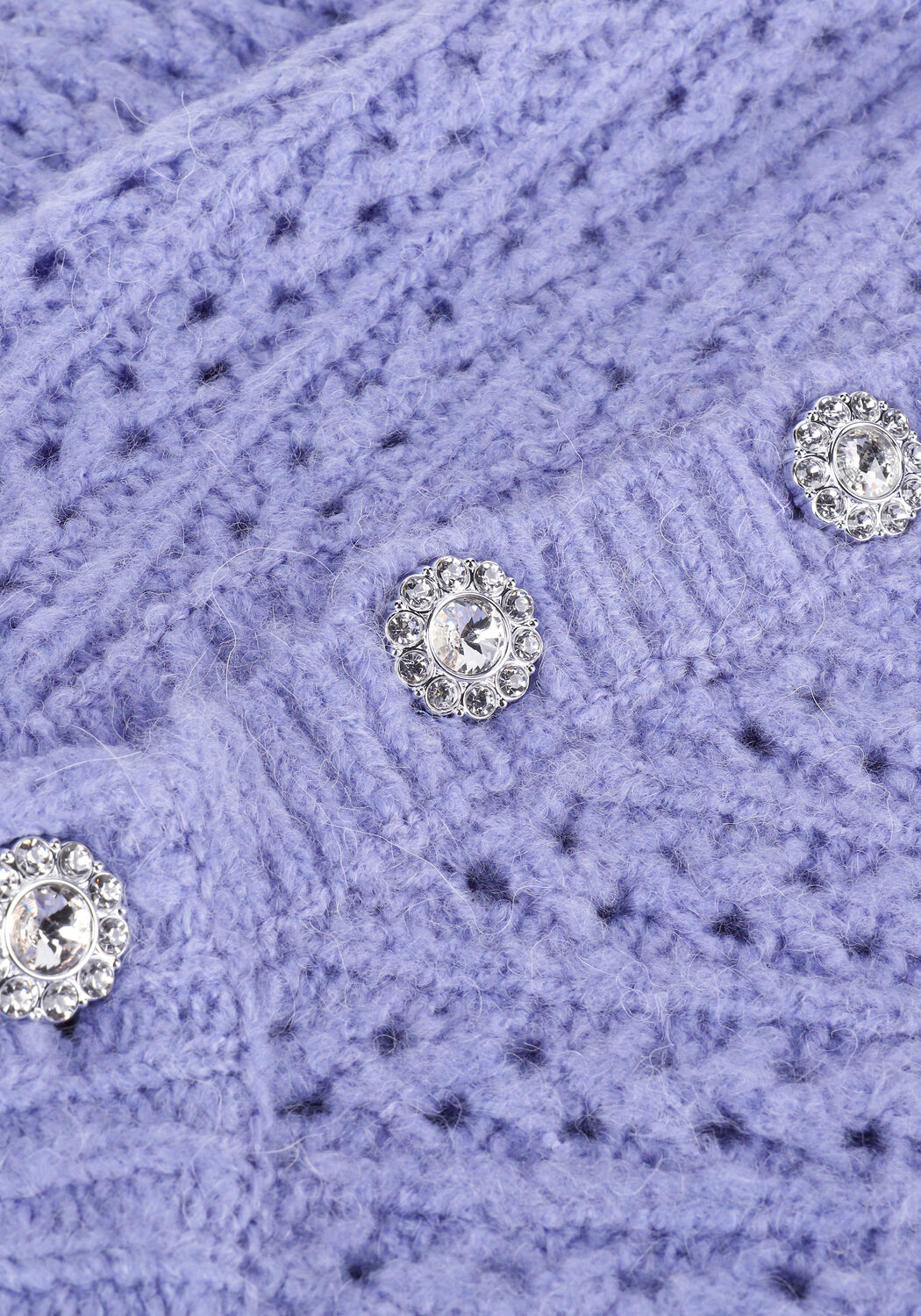 Paarse Y.A.S. Trui YASIRISO LS KNIT PULLOVER - large