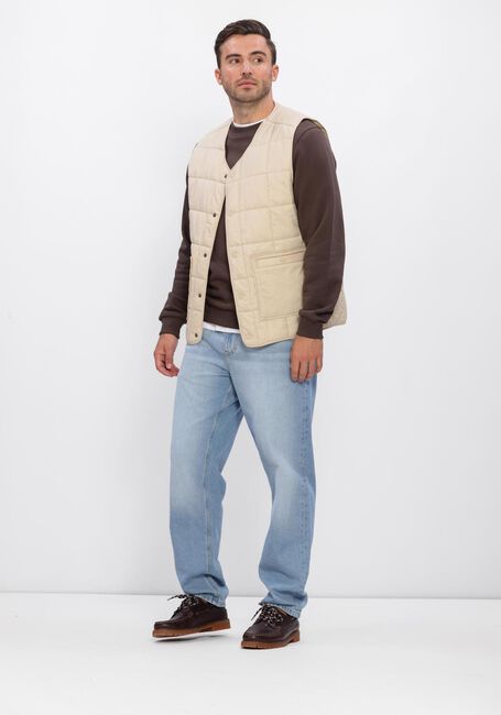 LES DEUX Veste sans manches MATT QUILTED VEST en beige - large