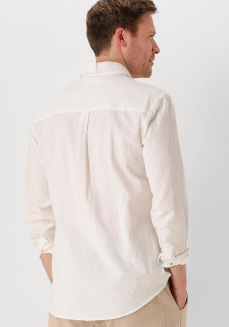 ANERKJENDT Chemise décontracté AKLEIF L/S COT/LINEN SHIRT en blanc - large
