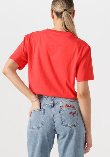 HARPER & YVE T-shirt RHINESTONE-SS en rouge - large