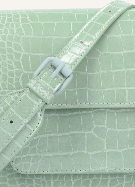 Groene HVISK Schoudertas CAYMAN POCKET MATTE CROCO Groene HVISK Schoudertas CAYMAN POCKET MATTE CROCO - large