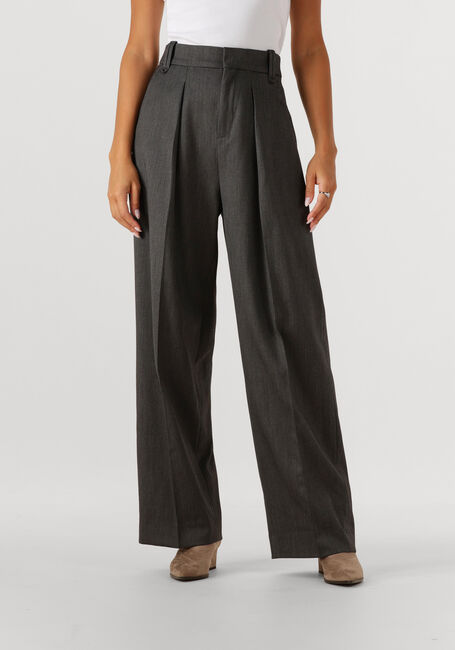 Donkergrijze INWEAR Wijde broek BRUNILDAIW WIDE PANT - large