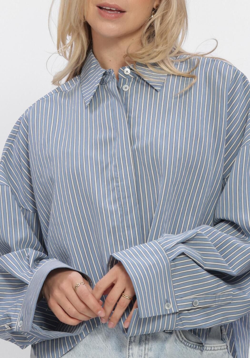 DRYKORN OSHIA STRIPE BLOUSE Blouses en bleu - large