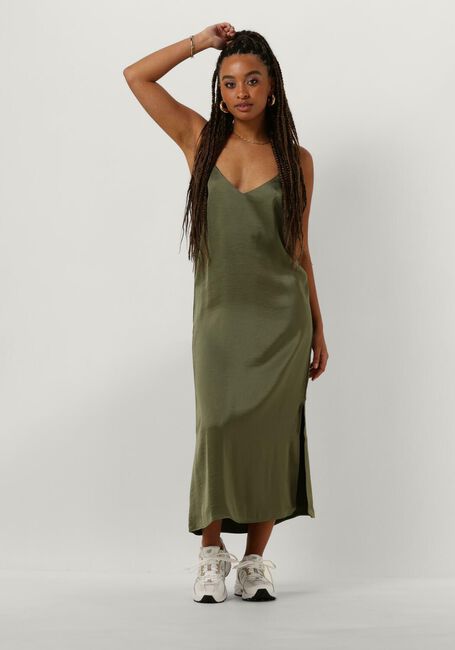 ENVII Robe midi ENLIMA SL SLIP DRESS en vert - large
