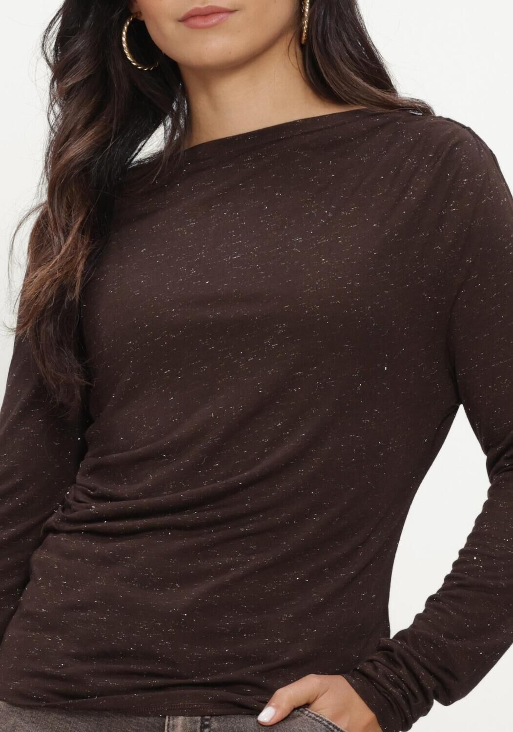 BY-BAR Haut LEYA SPARKLE TOP en marron - large