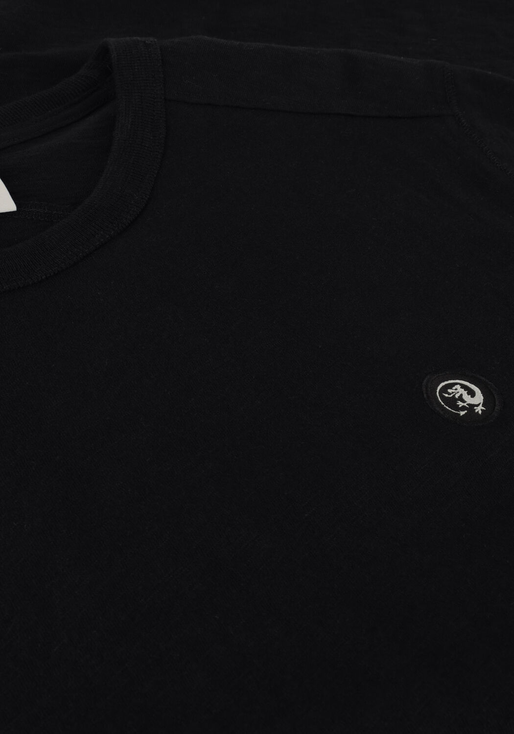 CAST IRON T-shirt SHORT SLEEVE R-NECK ORGANIC COTTON SLUB ESSENTIAL en noir - large