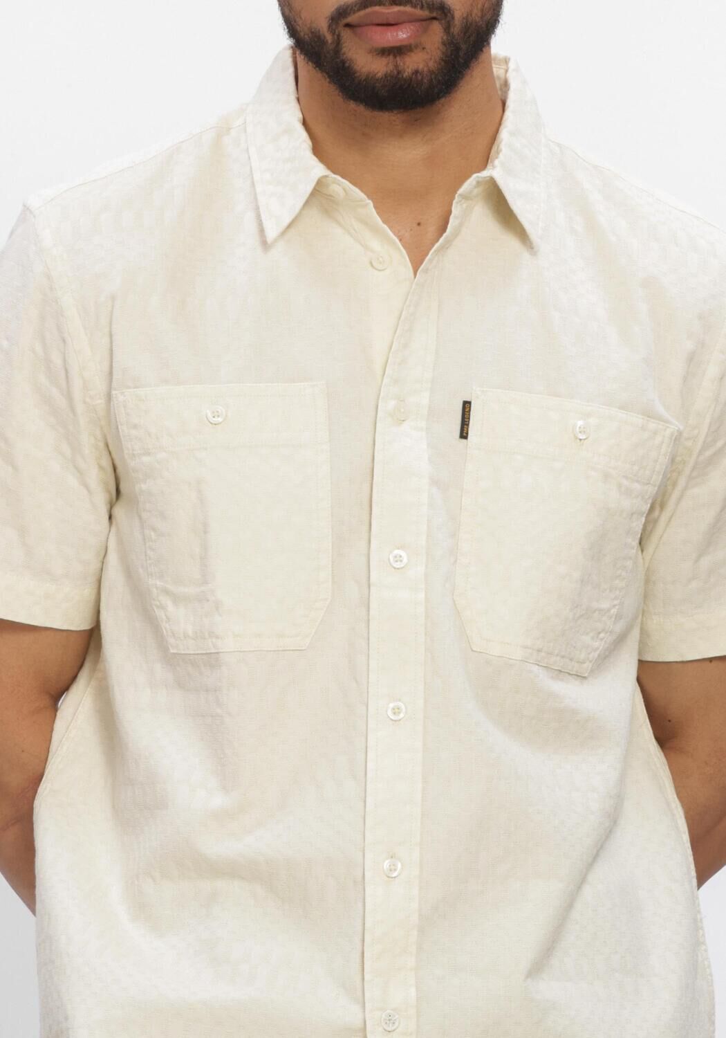 Creme PME LEGEND Casual overhemd COOPER BARRY JACQUARD - large