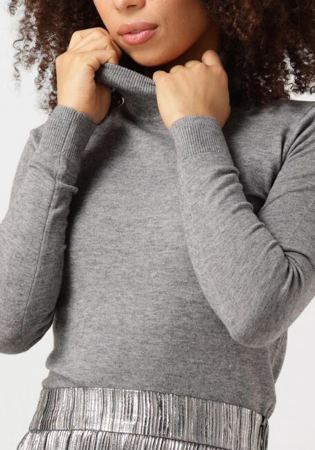 OBJECT Col roulé OBJTHESS L/S ROLLNECK KNIT PULLOVER en gris - large