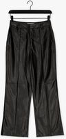 COLOURFUL REBEL Pantalon RUS VEGAN LEATHER STRAIGHT PANTS en noir