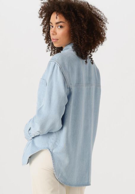 Lichtblauwe SECOND FEMALE  IRVIN DENIM SHIRT - large