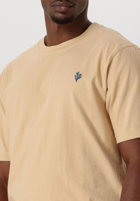 SHIWI T-shirt MEN FINN RELAXED T-SHIRT CORAL LOGO en beige - large