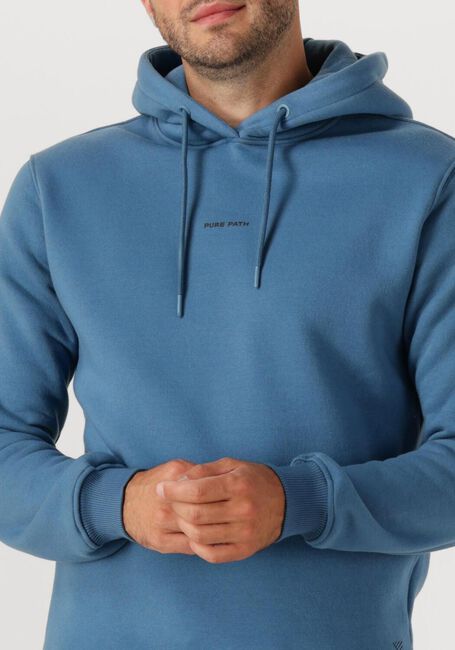 PURE PATH Chandail REGULAR FIT HOODIE LS SWEATERS en bleu - large