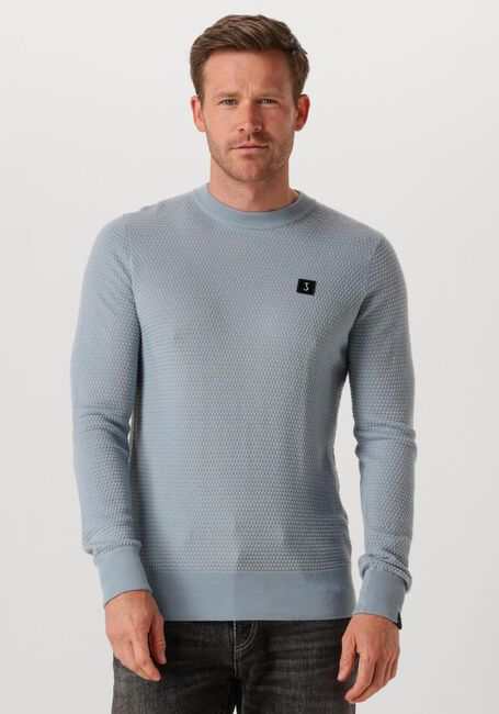 Lichtblauwe BUTCHER OF BLUE Trui STRUCTURE CREW - large