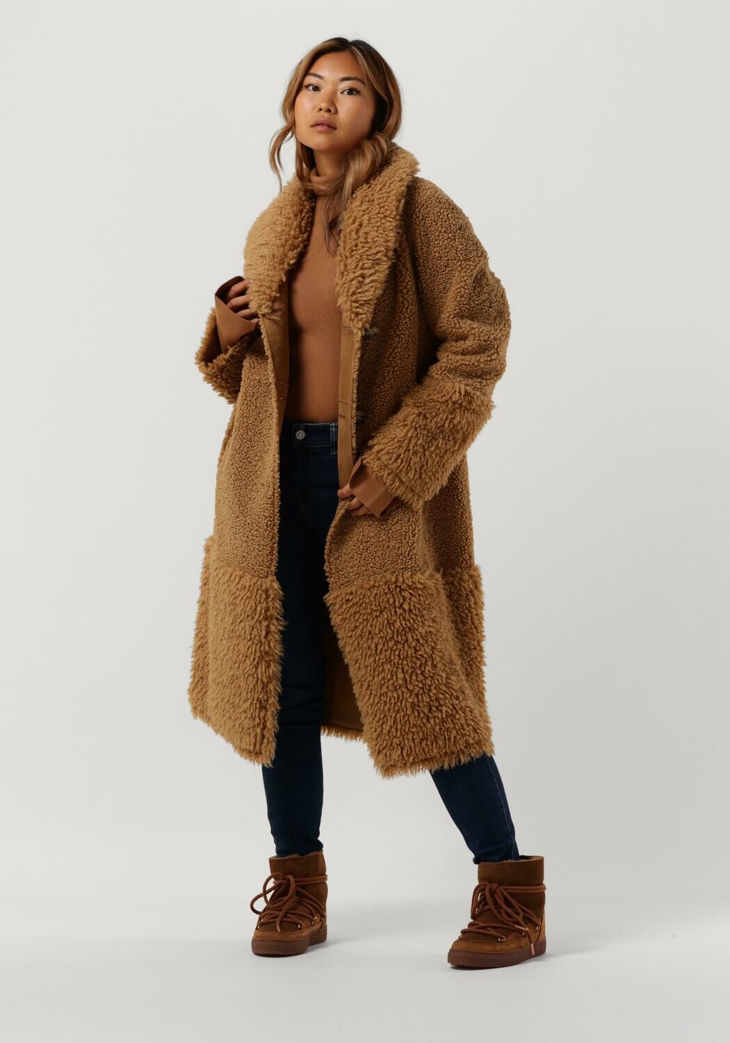 Manteau shop teddy marron