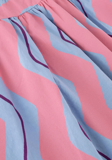 Roze Jelly Mallow Midi jurk WAVE STRIPE DRESS - large