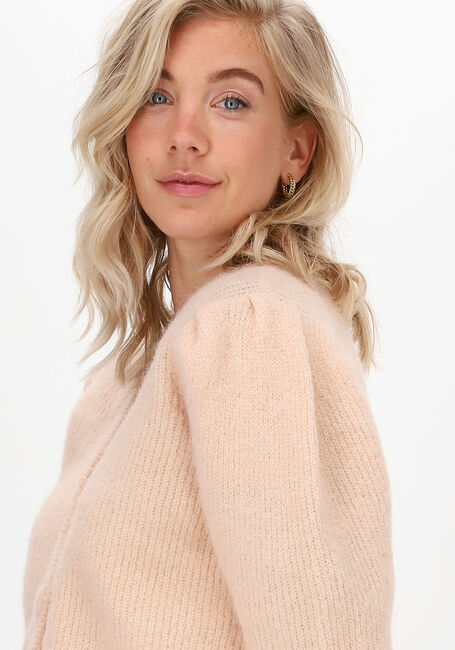 OBJECT Gilet PASCALIA 3/4 SHORT KNIT en rose - large