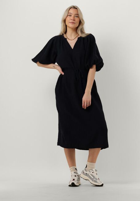 Donkerblauwe PENN & INK Midi jurk S23Z514 - large