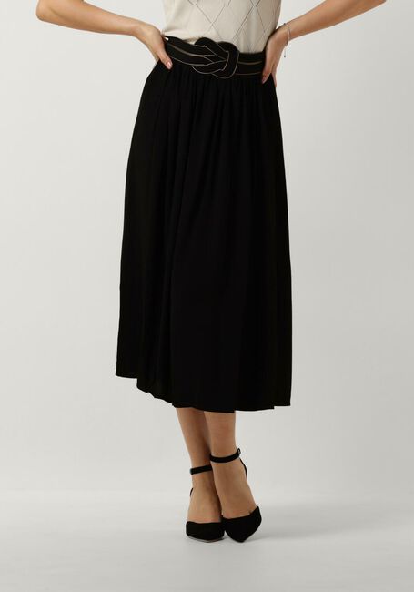 LOUIZON Jupe midi YVANA en noir - large