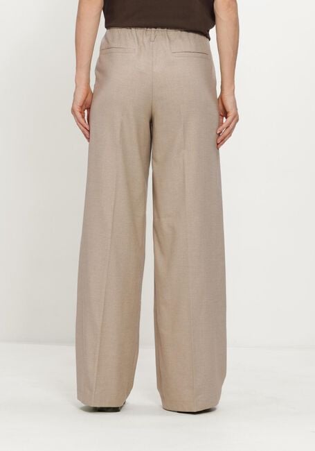 SUMMUM Pantalon large TROUSERS WIDE LEG TWILL en beige - large