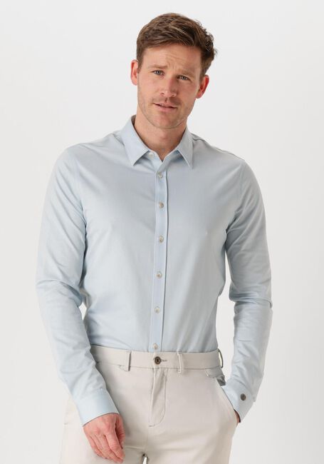 Blauwe CAST IRON Casual overhemd LONG SLEEVE SHIRT TWILL JERSEY 2 TONE - large