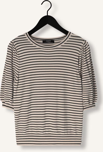 Zwarte JANSEN AMSTERDAM Tops & T-shirts K136 KNIT TOP 3/4 SLEEVE Zwarte JANSEN AMSTERDAM Tops & T-shirts K136 KNIT TOP 3/4 SLEEVE - large